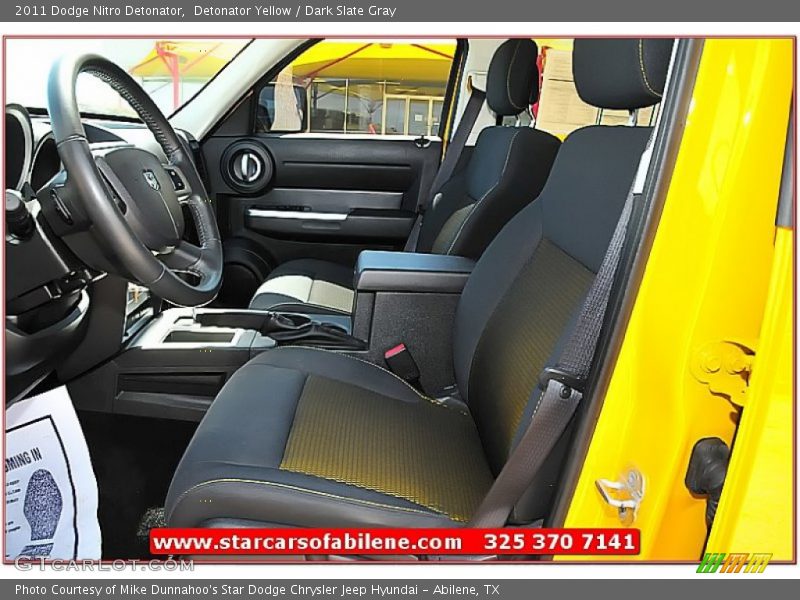 Detonator Yellow / Dark Slate Gray 2011 Dodge Nitro Detonator