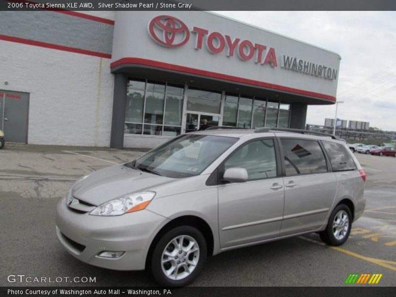 Silver Shadow Pearl / Stone Gray 2006 Toyota Sienna XLE AWD
