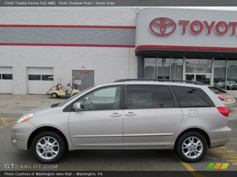 Silver Shadow Pearl / Stone Gray 2006 Toyota Sienna XLE AWD