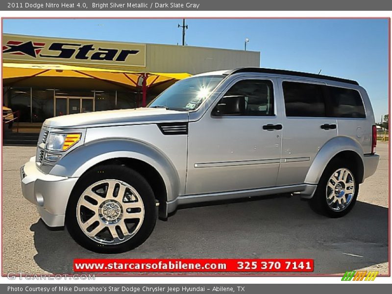 Bright Silver Metallic / Dark Slate Gray 2011 Dodge Nitro Heat 4.0