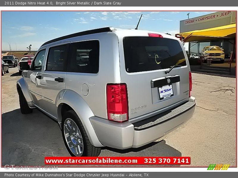 Bright Silver Metallic / Dark Slate Gray 2011 Dodge Nitro Heat 4.0