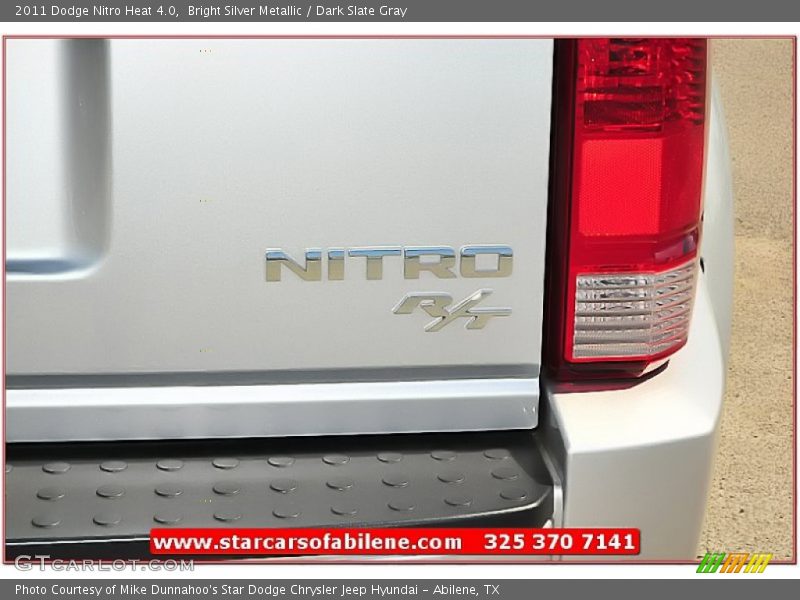 Bright Silver Metallic / Dark Slate Gray 2011 Dodge Nitro Heat 4.0