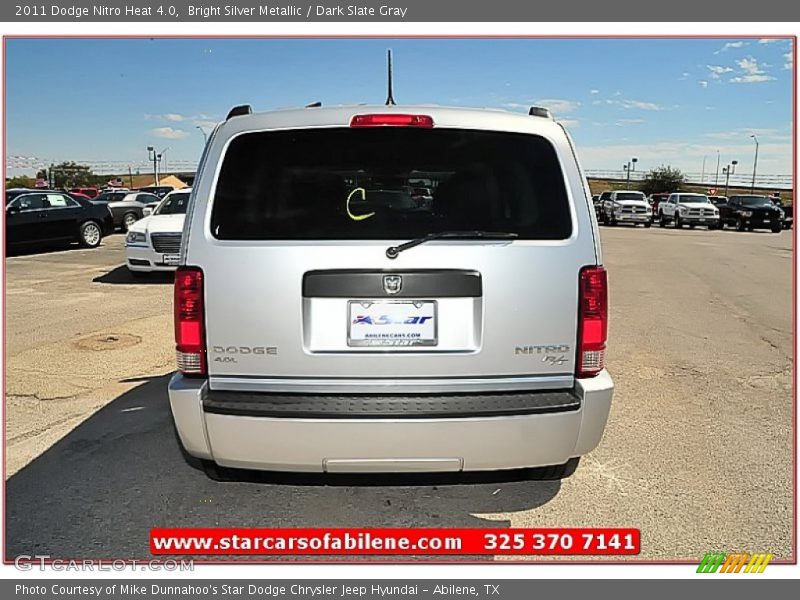 Bright Silver Metallic / Dark Slate Gray 2011 Dodge Nitro Heat 4.0