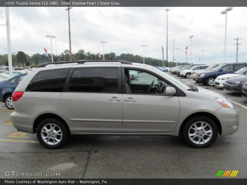 Silver Shadow Pearl / Stone Gray 2006 Toyota Sienna XLE AWD