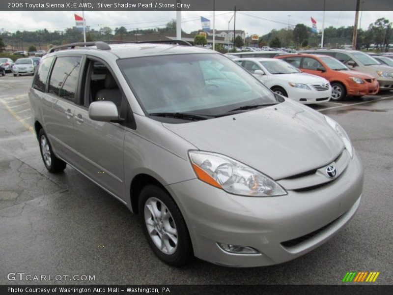 Silver Shadow Pearl / Stone Gray 2006 Toyota Sienna XLE AWD