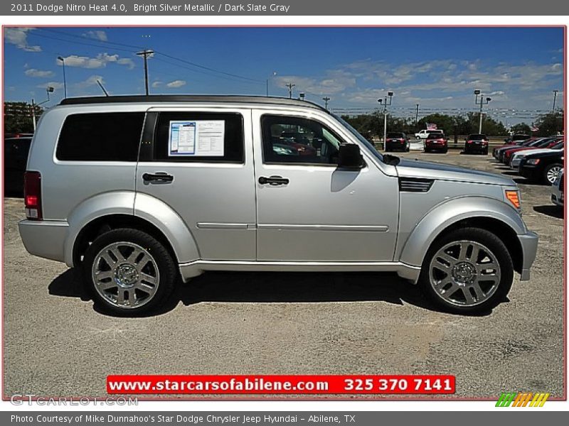 Bright Silver Metallic / Dark Slate Gray 2011 Dodge Nitro Heat 4.0