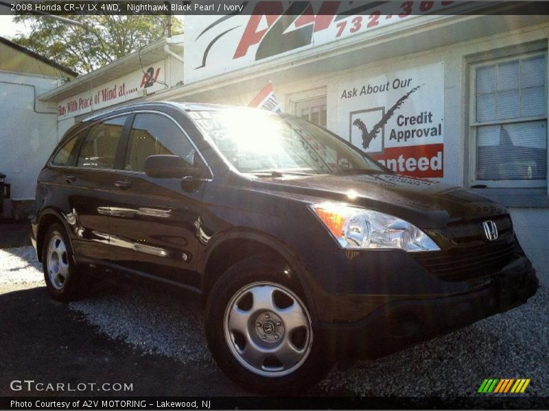 Nighthawk Black Pearl / Ivory 2008 Honda CR-V LX 4WD