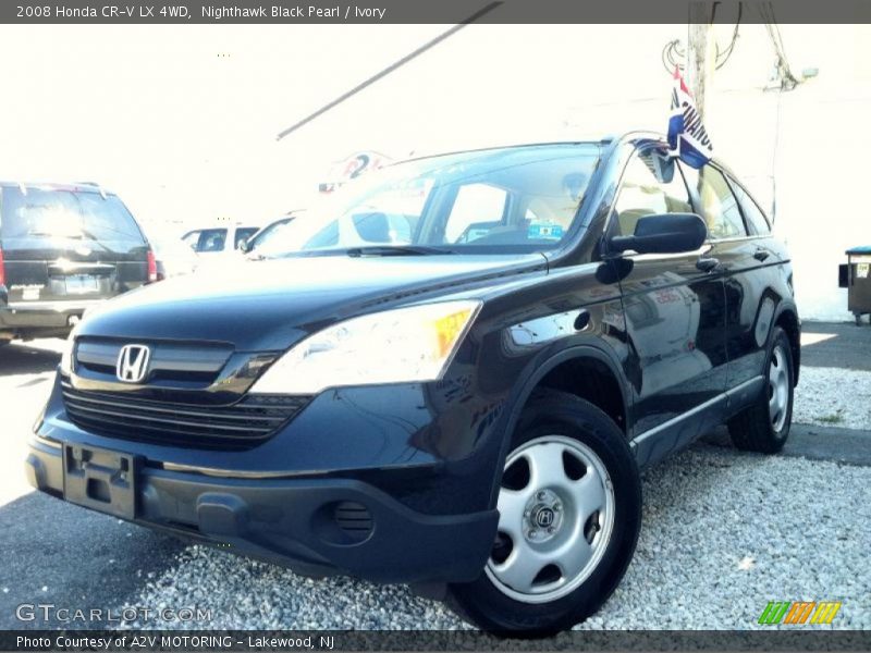 Nighthawk Black Pearl / Ivory 2008 Honda CR-V LX 4WD