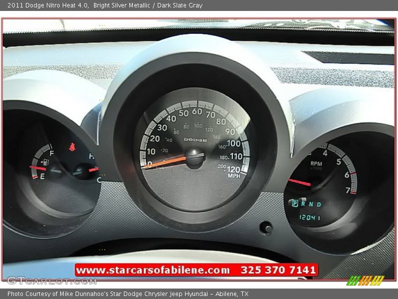 Bright Silver Metallic / Dark Slate Gray 2011 Dodge Nitro Heat 4.0