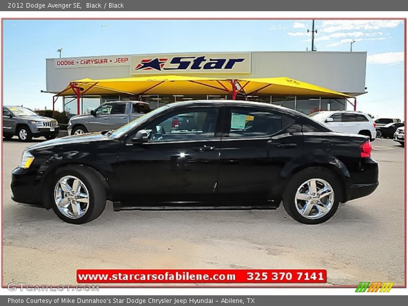 Black / Black 2012 Dodge Avenger SE