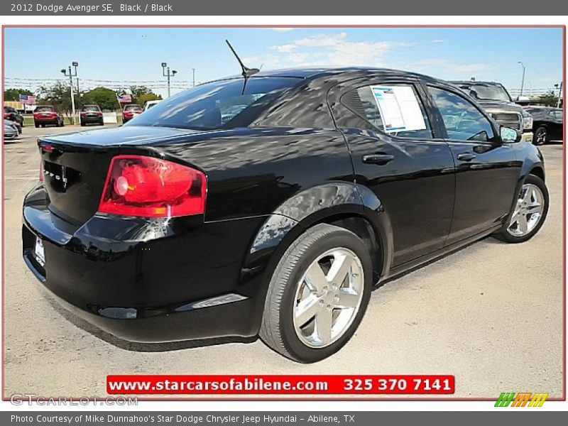 Black / Black 2012 Dodge Avenger SE