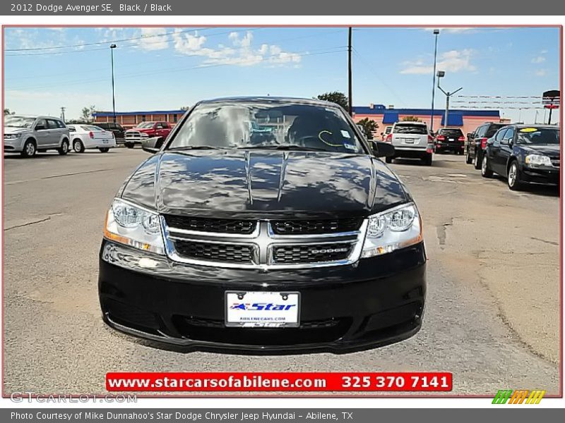 Black / Black 2012 Dodge Avenger SE