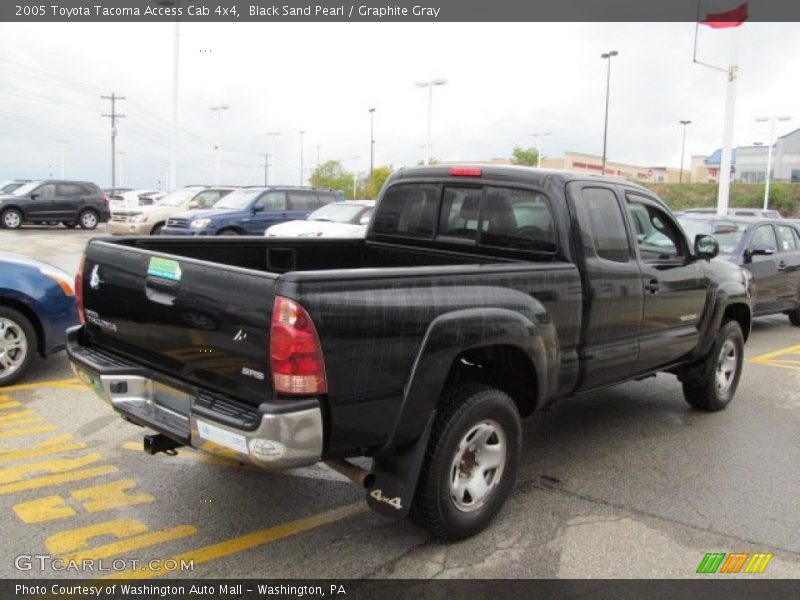 Black Sand Pearl / Graphite Gray 2005 Toyota Tacoma Access Cab 4x4