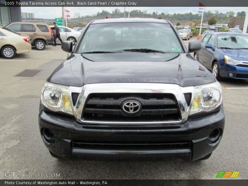 Black Sand Pearl / Graphite Gray 2005 Toyota Tacoma Access Cab 4x4