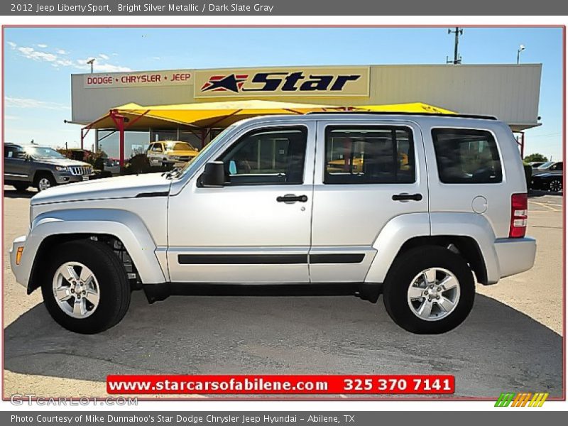 Bright Silver Metallic / Dark Slate Gray 2012 Jeep Liberty Sport