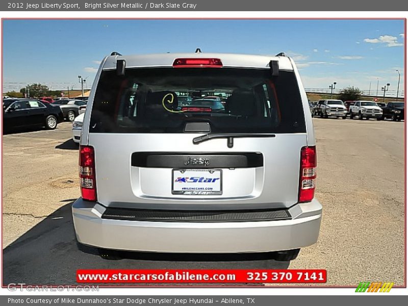 Bright Silver Metallic / Dark Slate Gray 2012 Jeep Liberty Sport