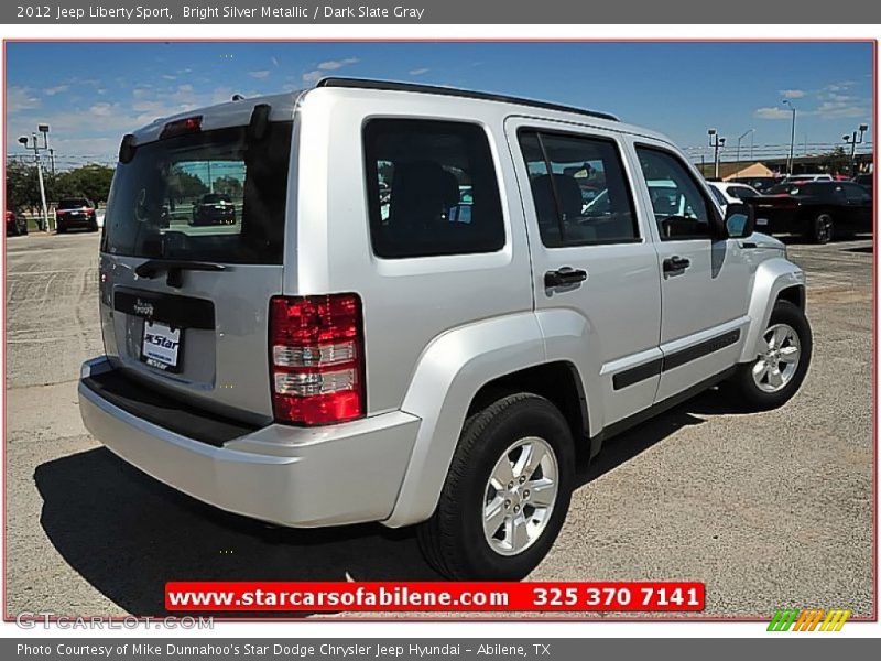 Bright Silver Metallic / Dark Slate Gray 2012 Jeep Liberty Sport