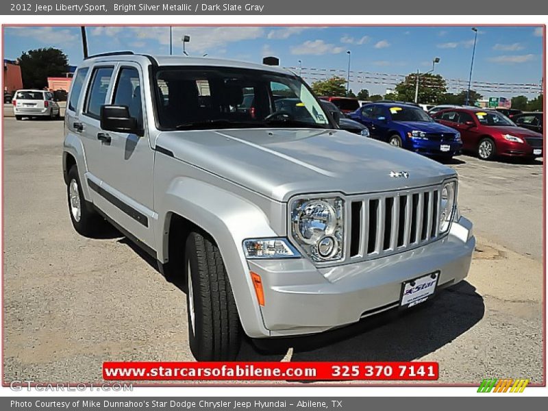 Bright Silver Metallic / Dark Slate Gray 2012 Jeep Liberty Sport