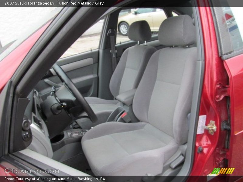 Fusion Red Metallic / Grey 2007 Suzuki Forenza Sedan