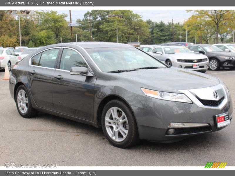Polished Metal Metallic / Ebony 2009 Acura TL 3.5