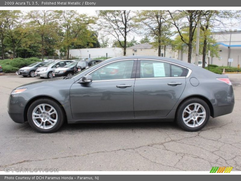 Polished Metal Metallic / Ebony 2009 Acura TL 3.5