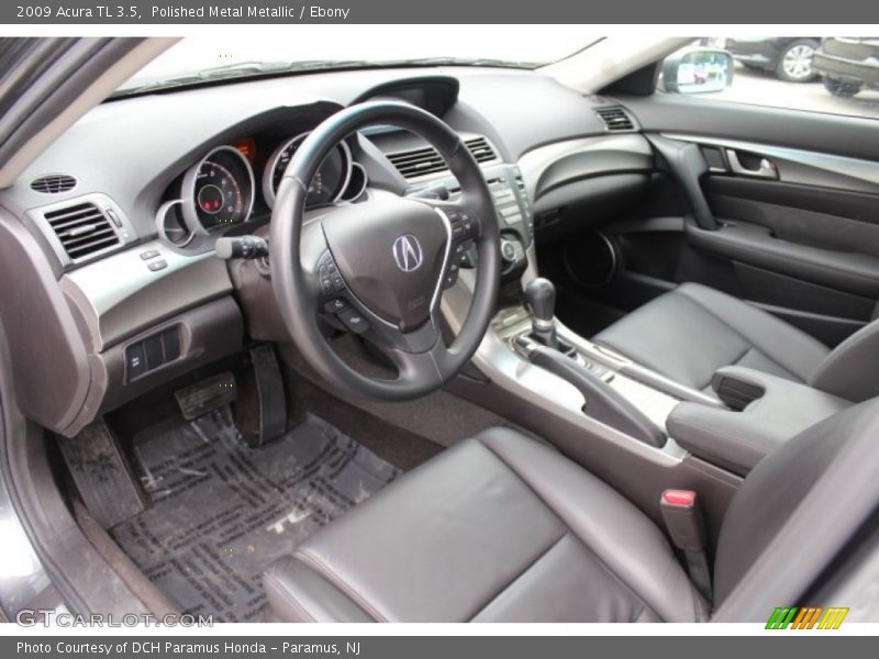 Polished Metal Metallic / Ebony 2009 Acura TL 3.5