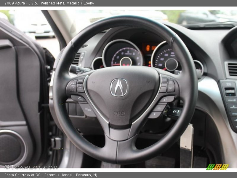 Polished Metal Metallic / Ebony 2009 Acura TL 3.5