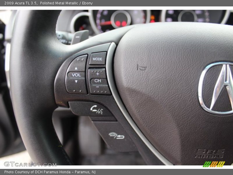 Polished Metal Metallic / Ebony 2009 Acura TL 3.5