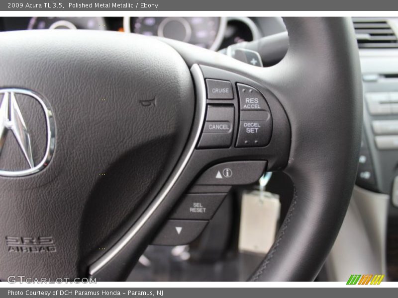 Polished Metal Metallic / Ebony 2009 Acura TL 3.5