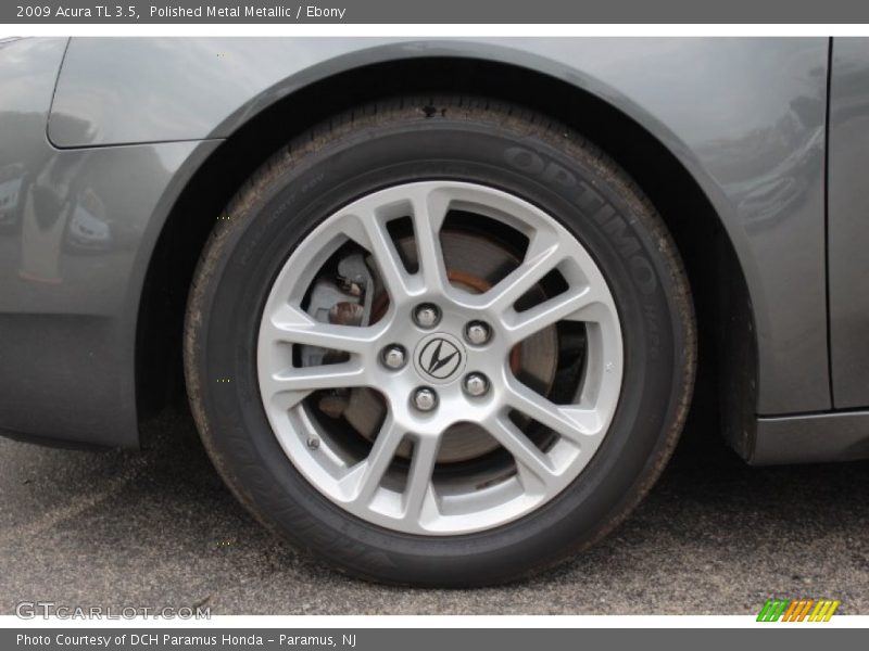Polished Metal Metallic / Ebony 2009 Acura TL 3.5