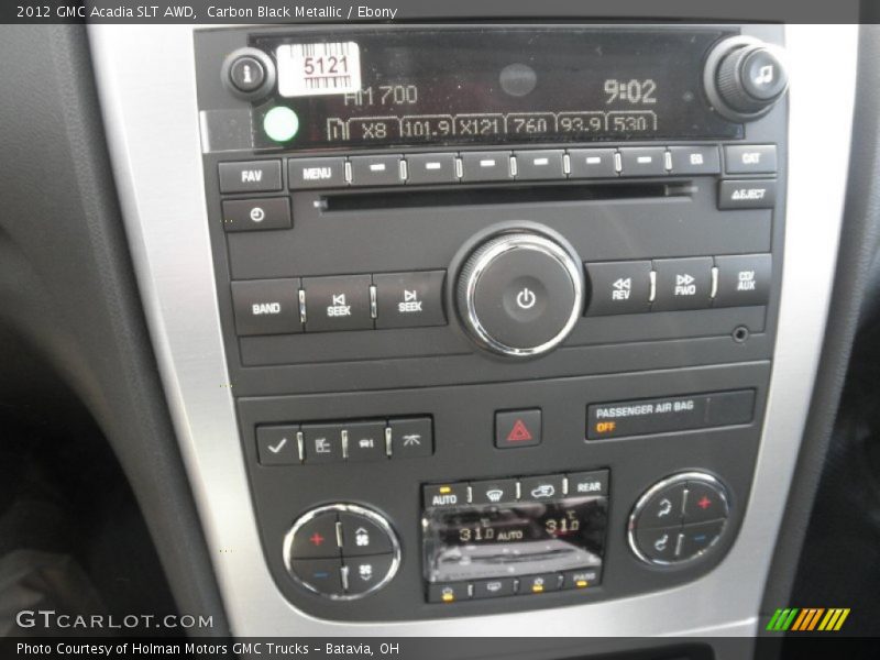 Carbon Black Metallic / Ebony 2012 GMC Acadia SLT AWD