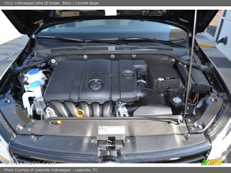 Black / Cornsilk Beige 2012 Volkswagen Jetta SE Sedan