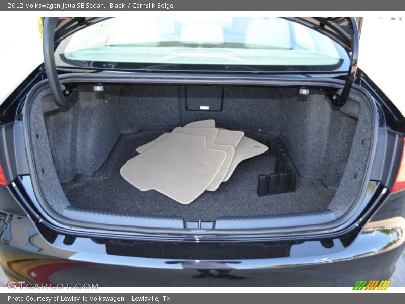 Black / Cornsilk Beige 2012 Volkswagen Jetta SE Sedan