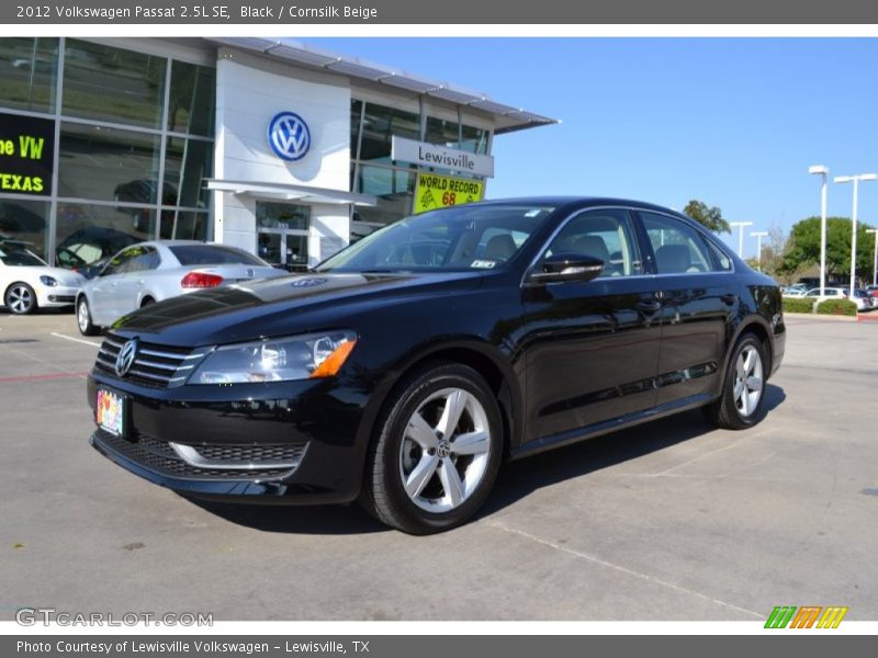 Black / Cornsilk Beige 2012 Volkswagen Passat 2.5L SE