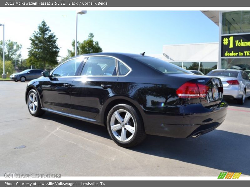 Black / Cornsilk Beige 2012 Volkswagen Passat 2.5L SE