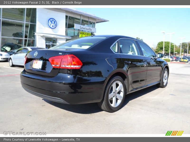 Black / Cornsilk Beige 2012 Volkswagen Passat 2.5L SE