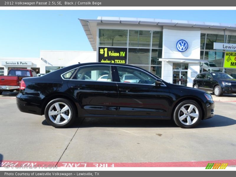 Black / Cornsilk Beige 2012 Volkswagen Passat 2.5L SE