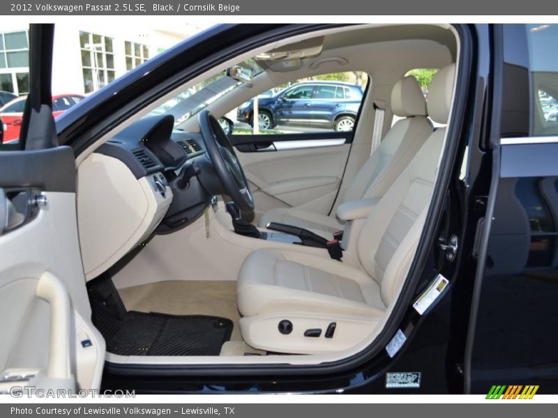 Black / Cornsilk Beige 2012 Volkswagen Passat 2.5L SE