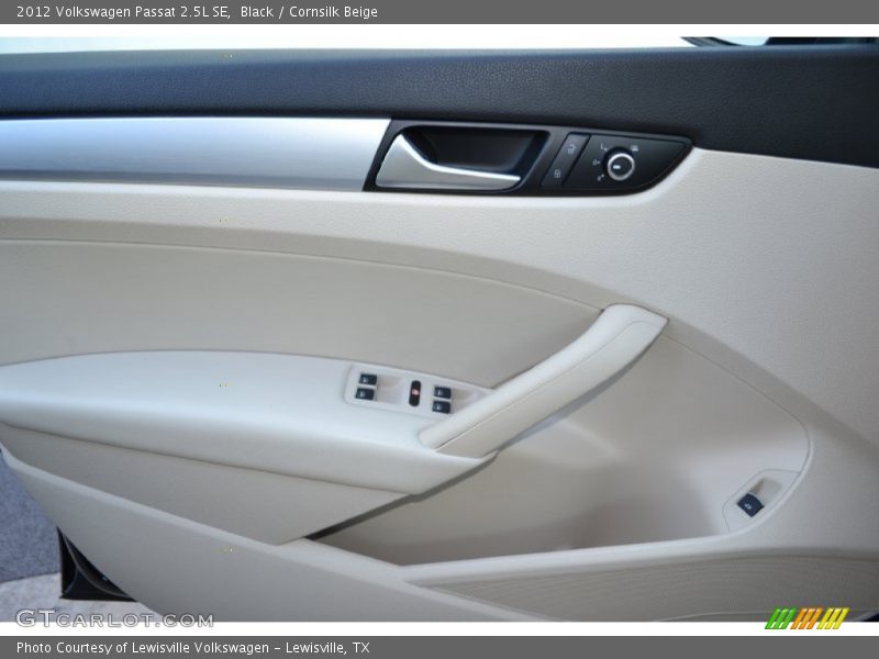 Black / Cornsilk Beige 2012 Volkswagen Passat 2.5L SE