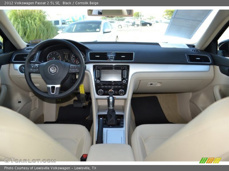 Black / Cornsilk Beige 2012 Volkswagen Passat 2.5L SE