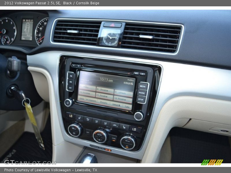 Black / Cornsilk Beige 2012 Volkswagen Passat 2.5L SE