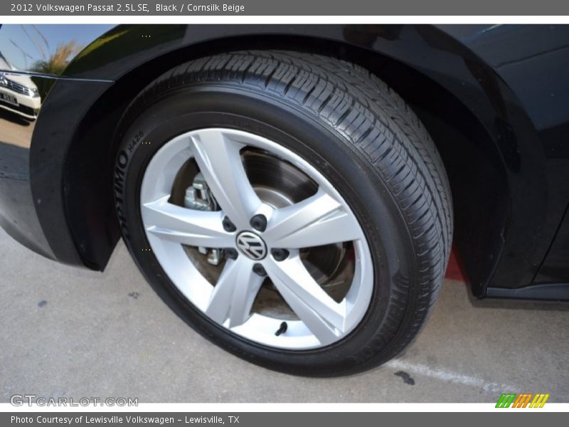 Black / Cornsilk Beige 2012 Volkswagen Passat 2.5L SE