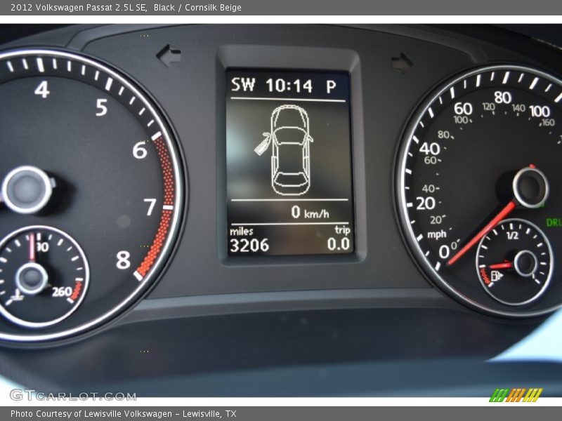 Black / Cornsilk Beige 2012 Volkswagen Passat 2.5L SE