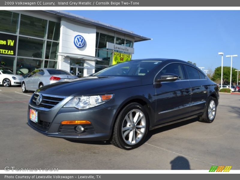 Island Grey Metallic / Cornsilk Beige Two-Tone 2009 Volkswagen CC Luxury