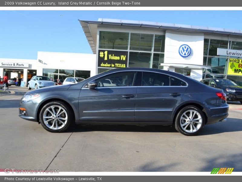 Island Grey Metallic / Cornsilk Beige Two-Tone 2009 Volkswagen CC Luxury