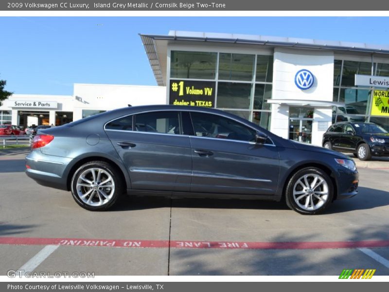 Island Grey Metallic / Cornsilk Beige Two-Tone 2009 Volkswagen CC Luxury