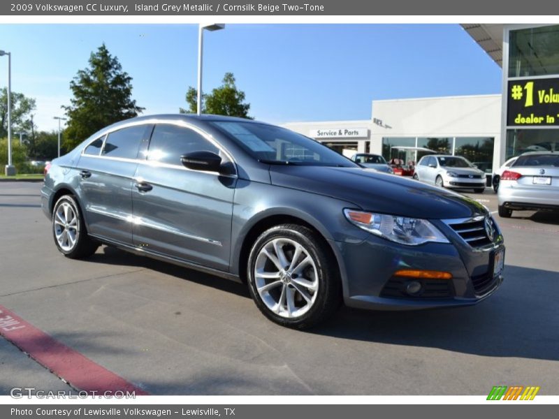 Island Grey Metallic / Cornsilk Beige Two-Tone 2009 Volkswagen CC Luxury