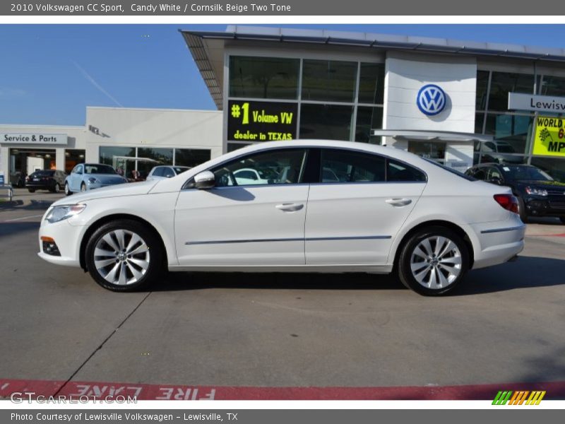 Candy White / Cornsilk Beige Two Tone 2010 Volkswagen CC Sport