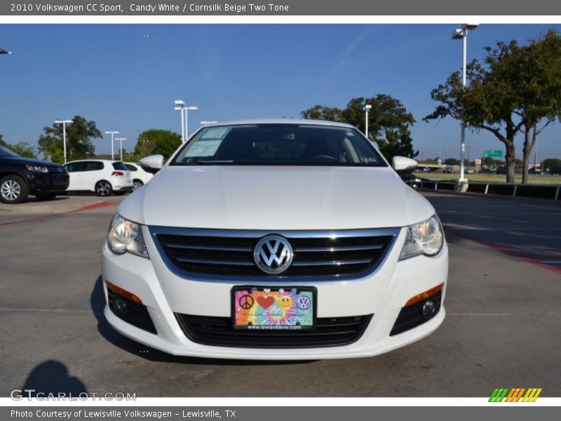 Candy White / Cornsilk Beige Two Tone 2010 Volkswagen CC Sport