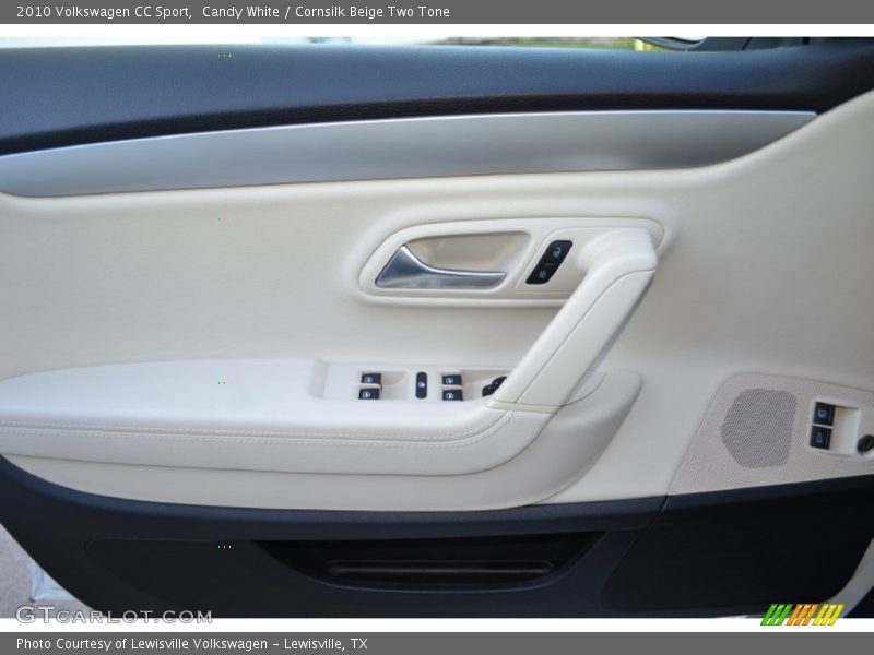 Candy White / Cornsilk Beige Two Tone 2010 Volkswagen CC Sport